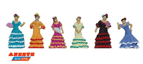 Andaluzas con abanico 1/87