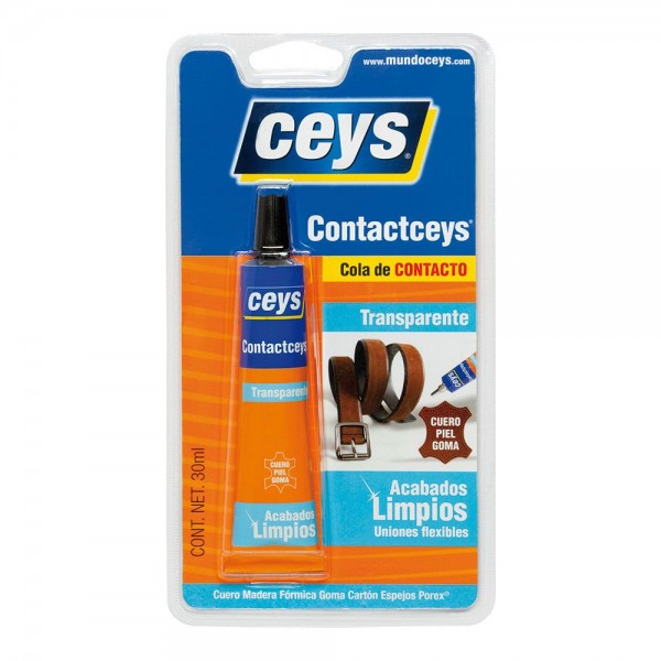 Pegamento de contacto transparente 30 ml