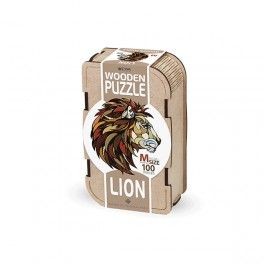 EWA Puzzle León (M) 100 piezas caja de madera