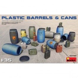 Accesorios Plastic Barrels & Cans  Escala 1:35