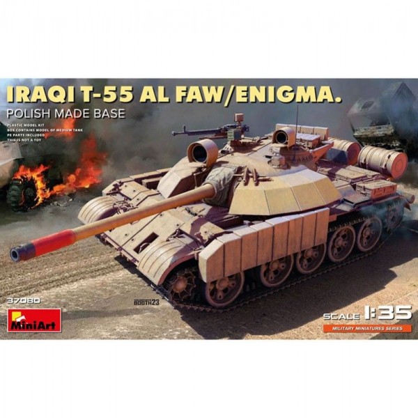 TANQUE IRAQI T-55 AL FAW/ENIGMA. POLISH MADE BASE 1/35