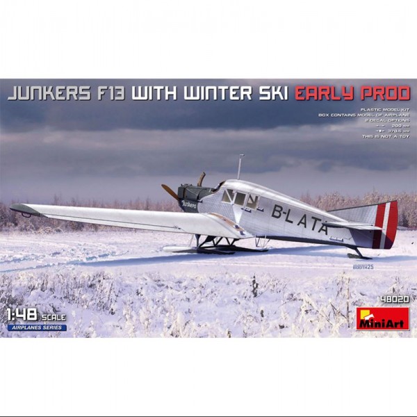 AVIÓN JUNKERS F13 WITH WINTER SKI. EARLY PROD 1/48