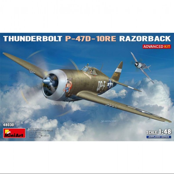 AVIÓN THUNDERBOLT P-47D-10RE RAZORBACK. ADVANCED KIT 1/48