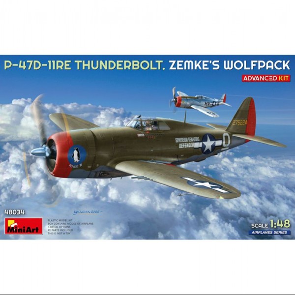 AVIÓN P-47D-11RE THUNDERBOLT. ZEMKE'S WOLFPACK. ADVANCED KIT 1/48