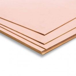 Plancha de cobre 400x200x0,4 mm