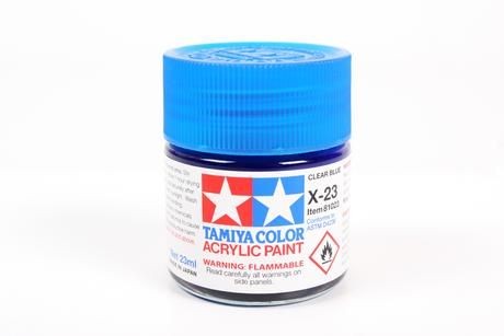 Azul translucido acrílico