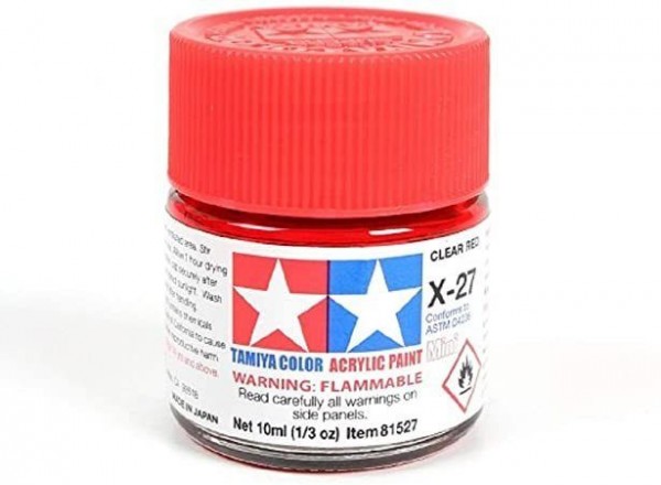 Rojo translucido acrílico